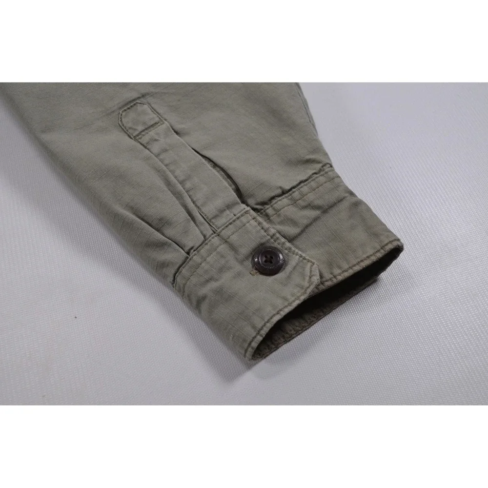 Levis Jacket Mens XL Green Sherpa Lined Shirt Jacket Shacket Workwear‎ spot READ